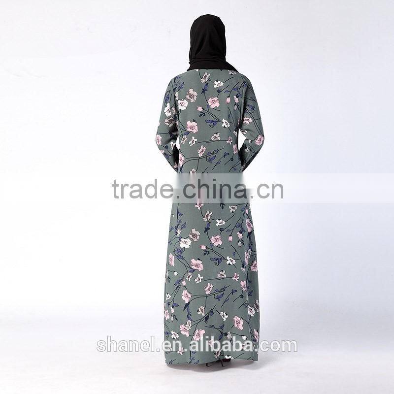 new arrival floral muslim women abayas islamic clothing