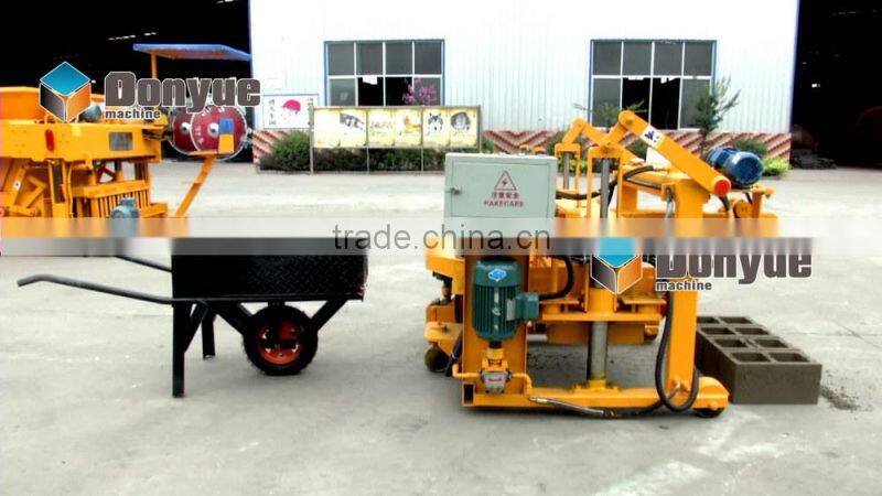 QT40-3A mobile automatic block making machine egg laying low price