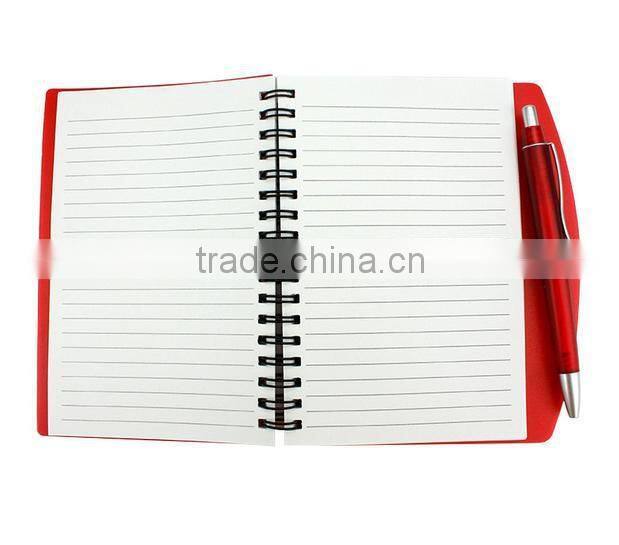 PP Cover Notebook With Pen, Custom Notebook With Logo Printed