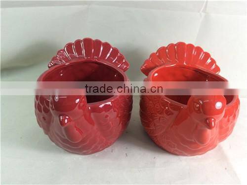 Easter /Flower Plant Pot/Cup/Bowl turkey /Ceramic/Porcelain for daily use