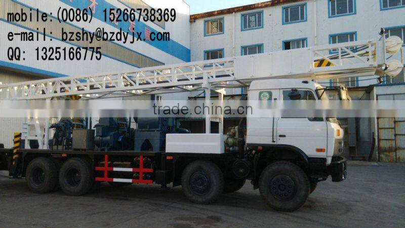 rotary truck mounted water well drilling rig
