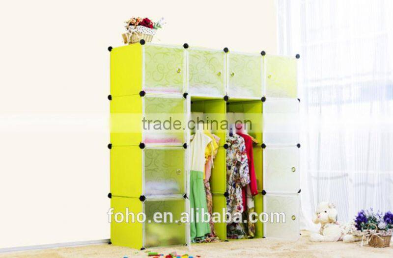 16 doors clear plastic cabinets, storing clothes, shoes, toys plastic cabinets