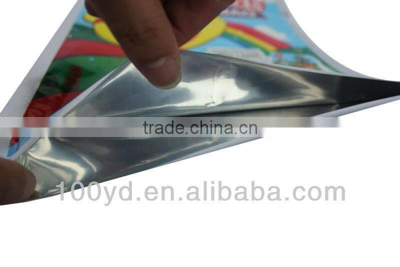 customized cartoon printing aluminium foil packaging bag