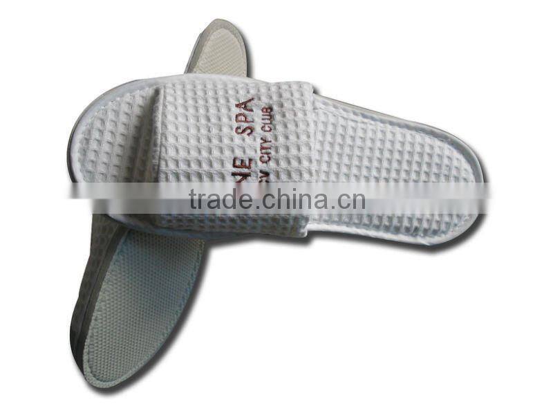 luxury waffle open toe hotel slipper