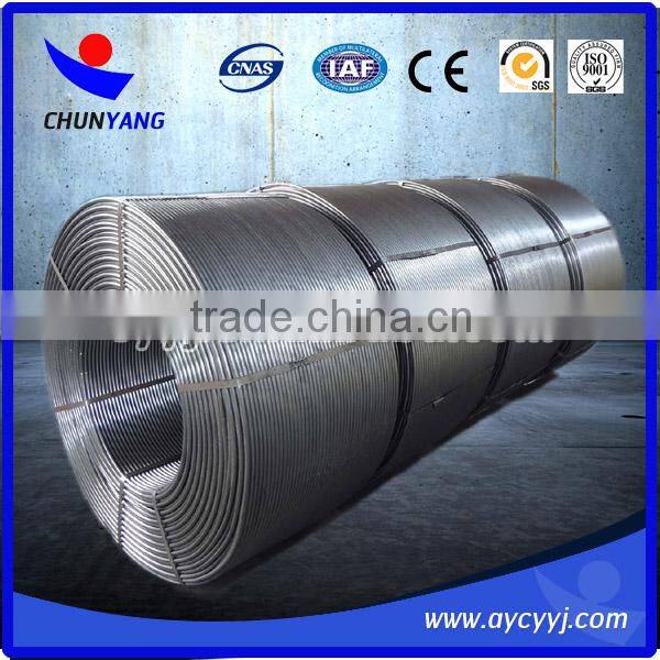 High quality 13mm diameter CaSi alloy cored wire as additive in steel making