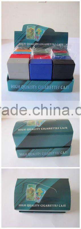 Plastic cigarette case with double color.