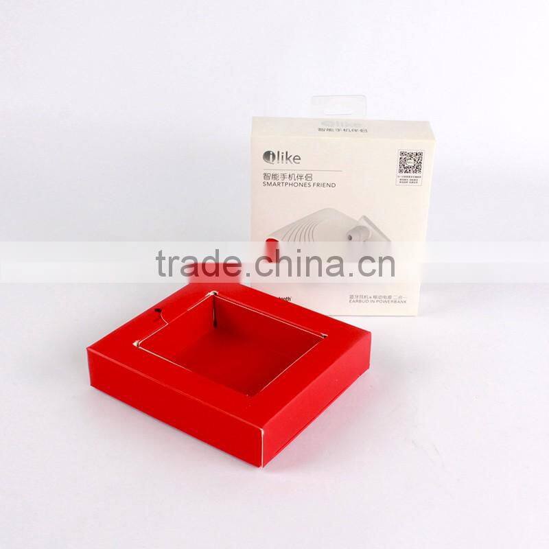 Fashionable folding flat art paper packing box with customized logo