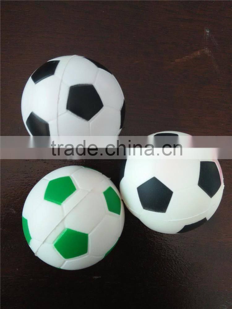 Hot selling printed cheap football shape PU foam stress ball for promotion