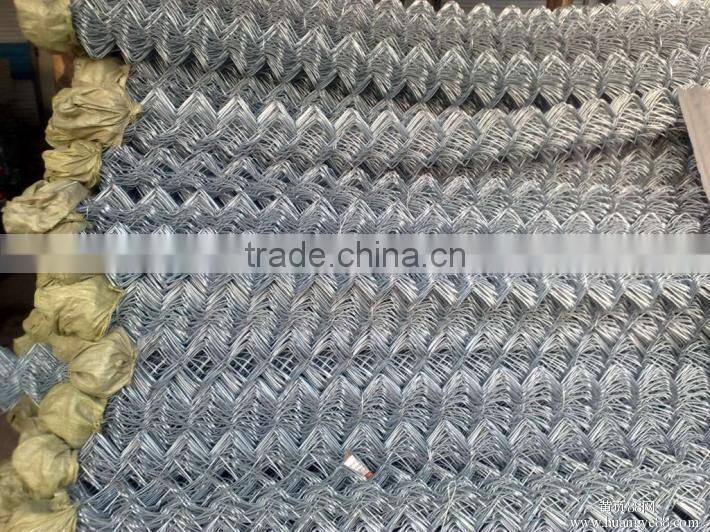 PVC coated or galvanized rhombic wire mesh diamond wire mesh chain link fence rolls