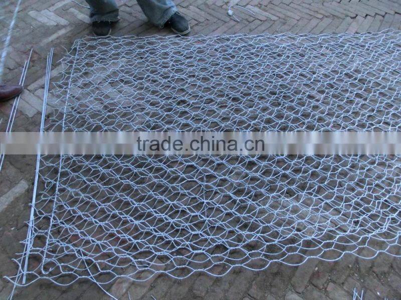 hexagonal stone mesh cage/steel hexagonal hole net/gabion mesh