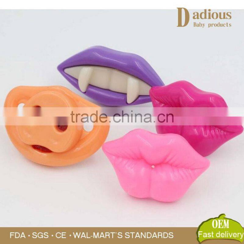 Funny BPA free Baby Infant Dummy Teether Silicone Nipple Soother Pacifier