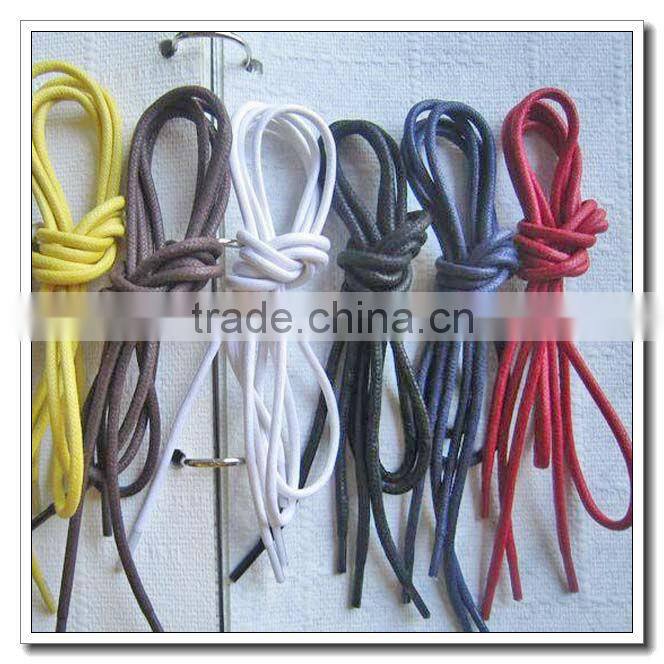Solid Color children's shoelaces for leather shoe