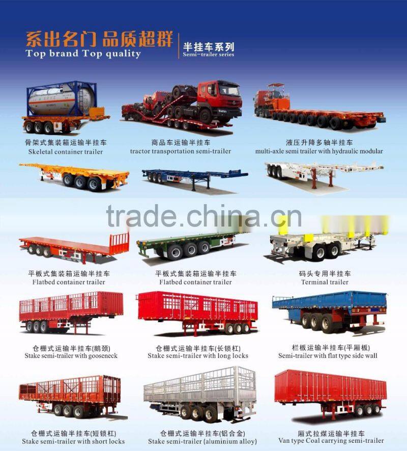 40Ton Low Loader Semi Trailers Light Loading Trailers