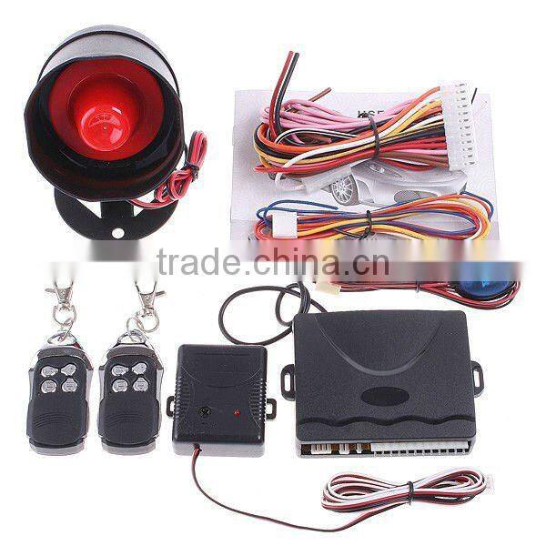 1-Way Car Alarm Protection Security System with 2 Remote Control
