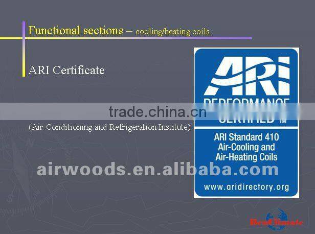 AHU use in center air conditioning system