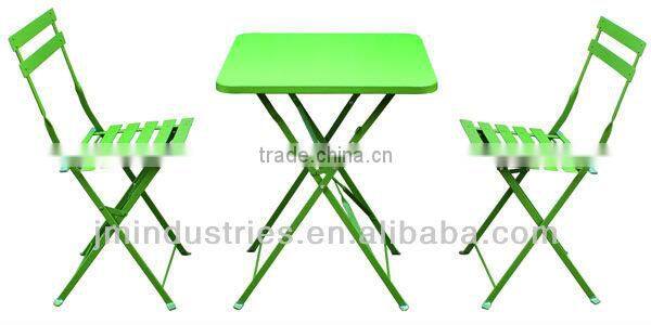 Painted iron bistro set