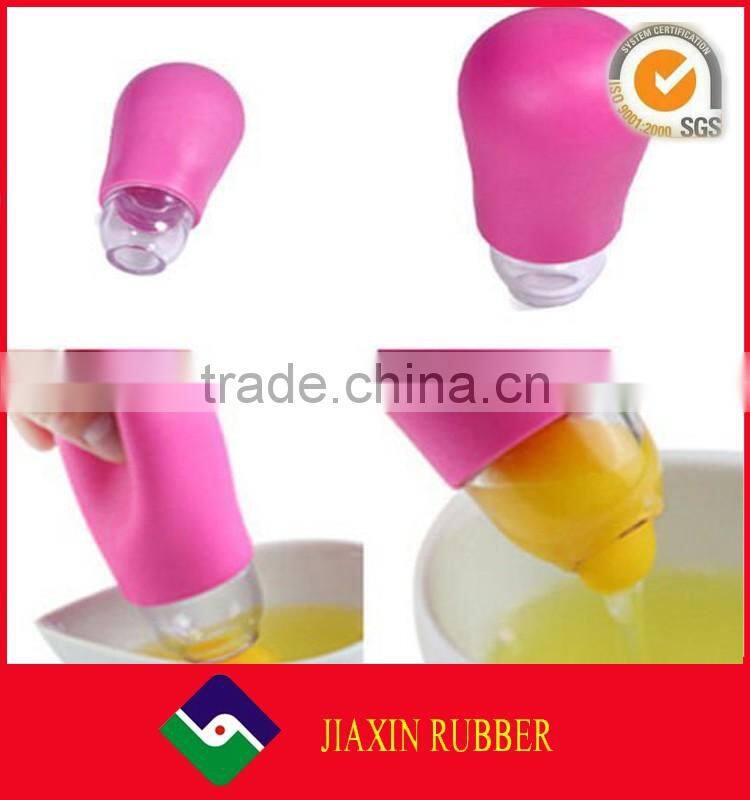 100% food grade silicone egg white separator, egg yolk suction separator divider filter