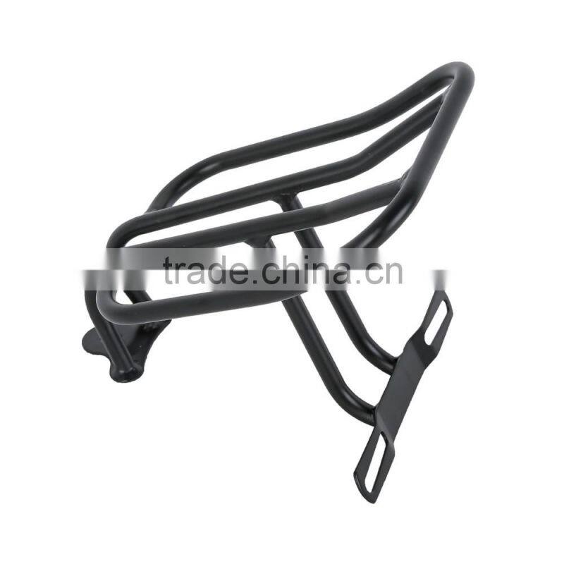 Black Fender Luggage Rack For Dyna Street Bob Low Rider Super Glide 06-16
