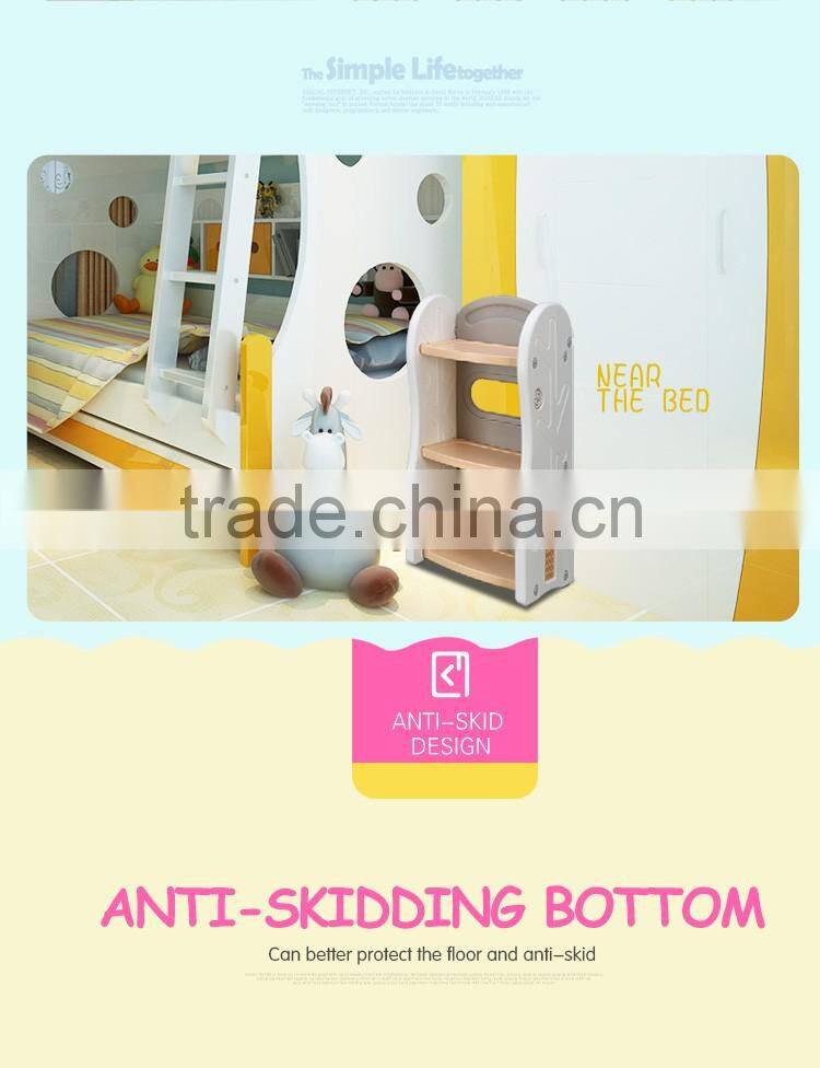 Children's bookcase kids plastic toy storage shelf