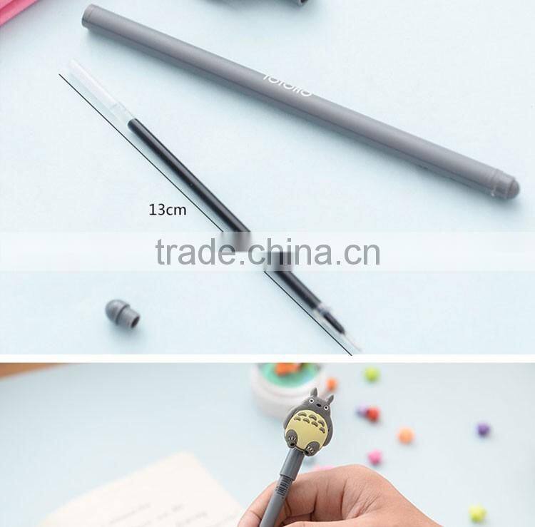 promotional wholesale cheap funny school office stationery mini cartoon plastic Totoro roller ball point pen