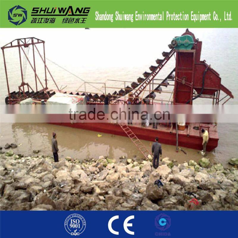 chain bucket sand/alluvial mining dredger sea sand dredger