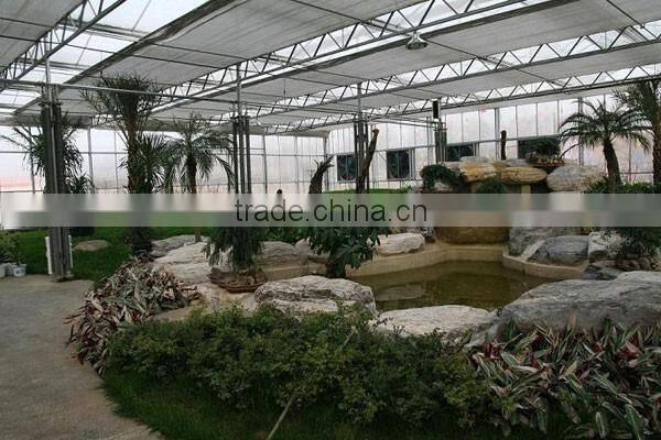 Horticultural Design Hot-Dip Galvanized Steel Pipe Frame Commercial Greenhouse For Holiday