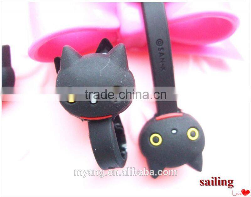 Creative silicon earphone dustproof plug for mobile phone /Cute design earphone