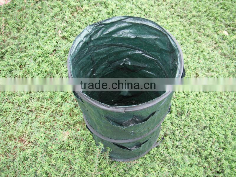 Plastic Pop Up Garden Strawberry Planter Bags With Holes