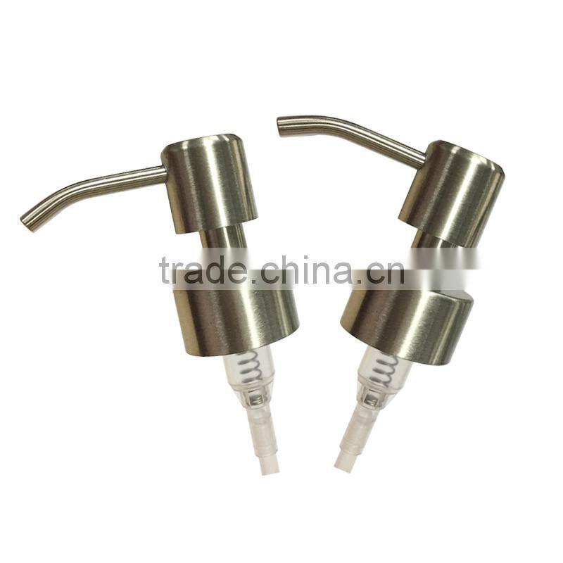 High quality brushed stainless steel lotion pump