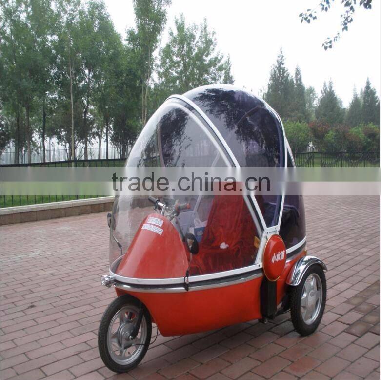 Tiny drop tricycles full closed Pickup Type electric mobility scooter with passenger seats for wholesale