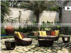 2017 Sigma UV resistant all weather ultra modern pe rattan cheap glass dining table