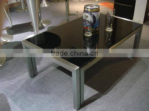 high quality brushed stainless steel coffee table tea table LQ- BT205