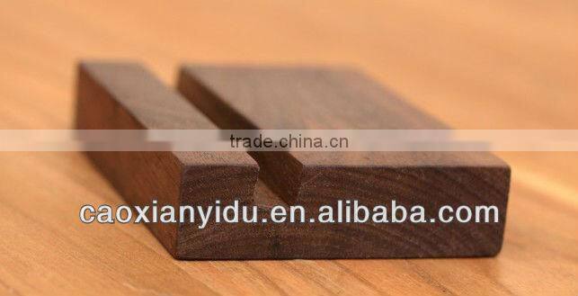 Wooden Block with Slot Stand Holder for Bussiness Card ,Wedding Present Names Home Decor Exhibition Display Board