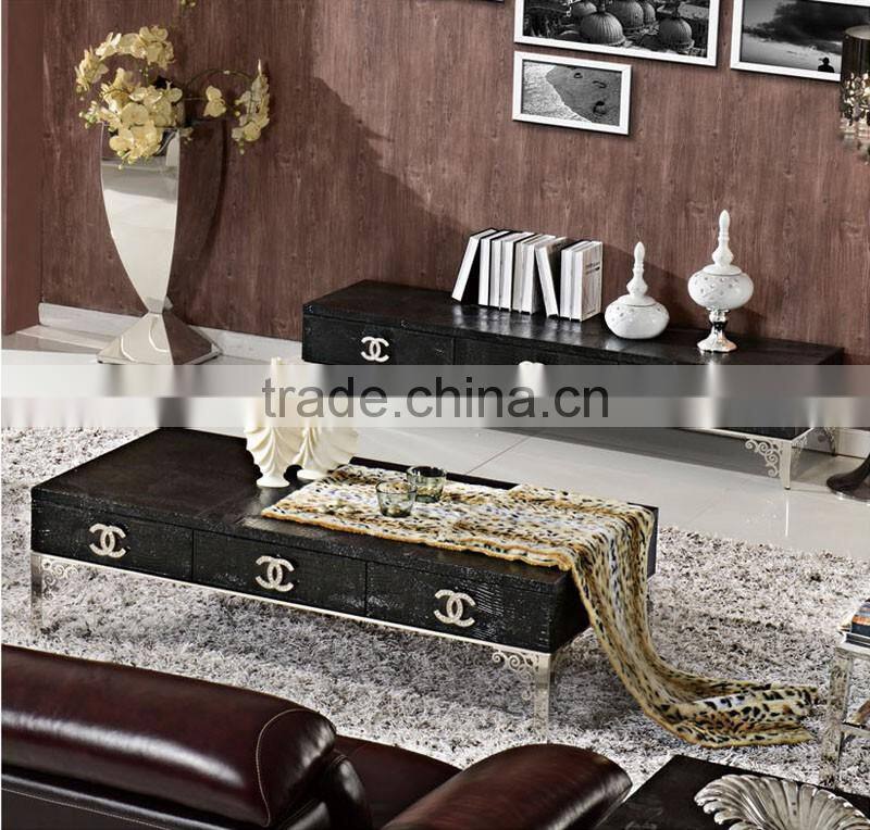 modern stainless steel legs tv stand/wall unit for hotel/living room furniture E101