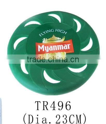 Promotional custom logo 23cm plastic fashion frying disc toy frisbee