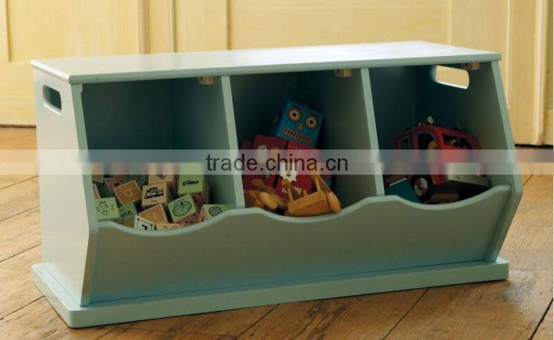 Girds environmental wooden storage cabinet for kids toys