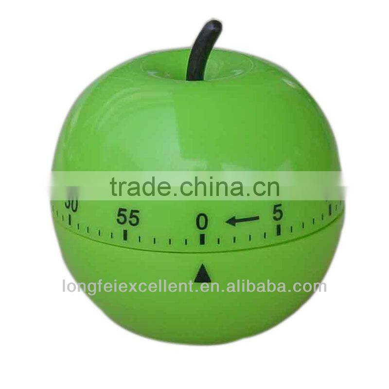 Apple shape dial timer mechanical digital chicken unique kitchen timer