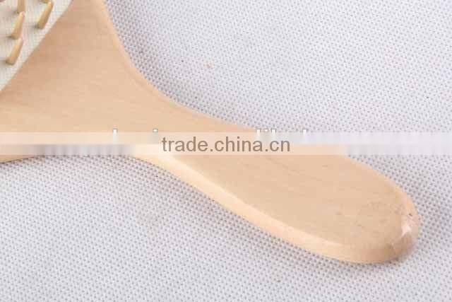 127 holes square wooden message comb /hair brush