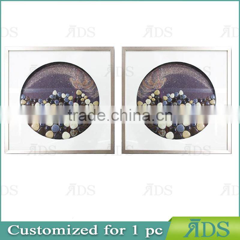 Framed Handmade Top Loading Shadow Box Purple Dream Wall Decor