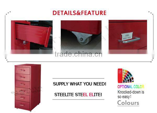 New Design Cheap Steel Colourful 10 Drawer Cart For Hotel