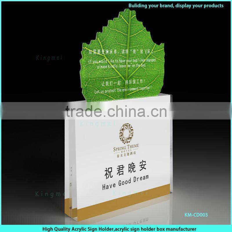 Glold acrylic display stand for micphone in KTV