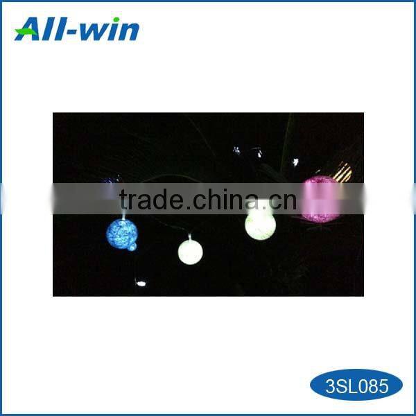 cyrstalline lantern shaped garden solar light with white LED