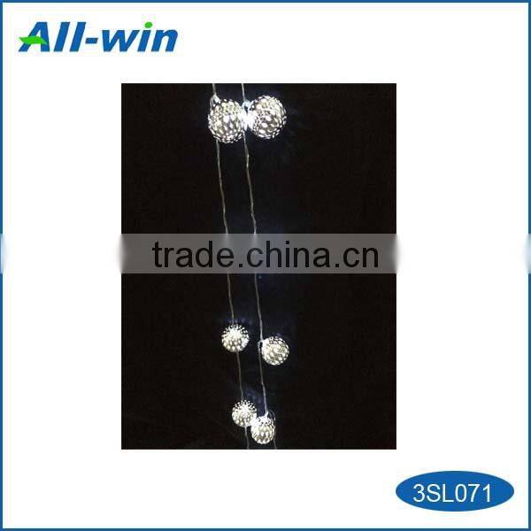 cyrstalline ball-shaped solar light with white LED, beautiful solar light with ON/OFF