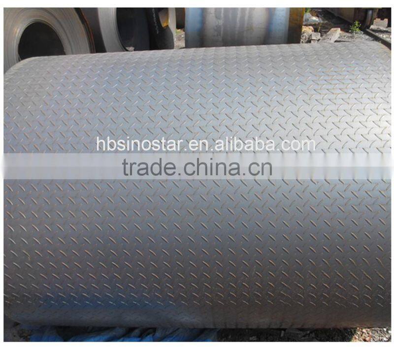 Supply high quality pattern steel plate/checkered/chequered steel coil/plates