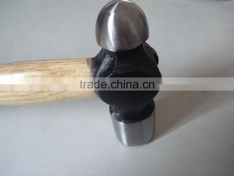 ball pen hammer with wood handle,cast iron or forged carbon steel