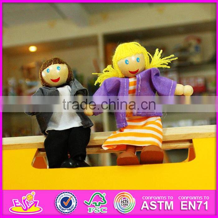 2016 new design baby wooden diy house toy, top fashion kids wooden diy house toy W06A157