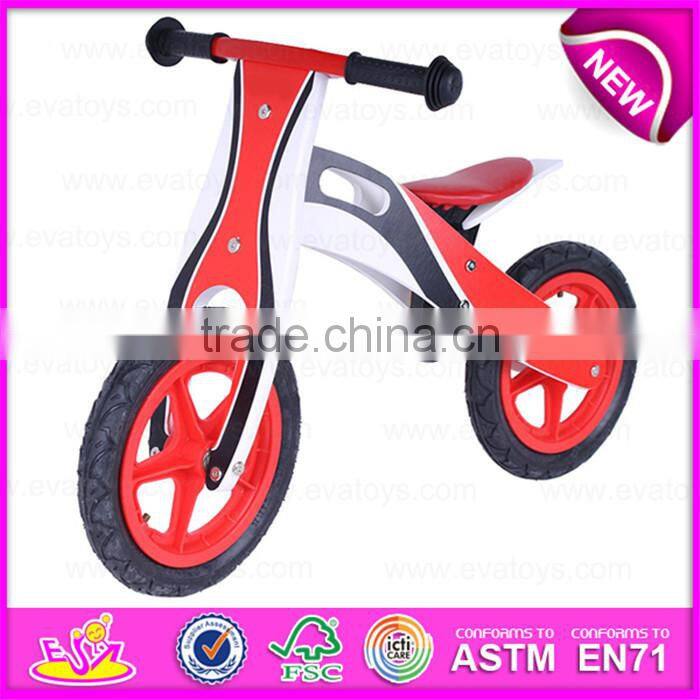 Comfortable Safe perfect Wooden kids bicycle,New design children wooden walking balance bicycle W16C132