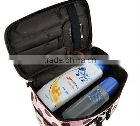 2014 popular pot cosmetic bag for womens with Waterproof nylon