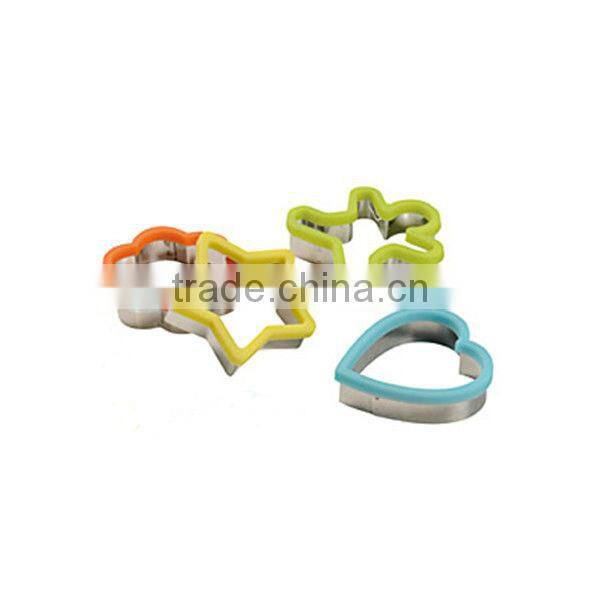 BC-2038 4-piece Silicone Rims stainless steel cookie cutter