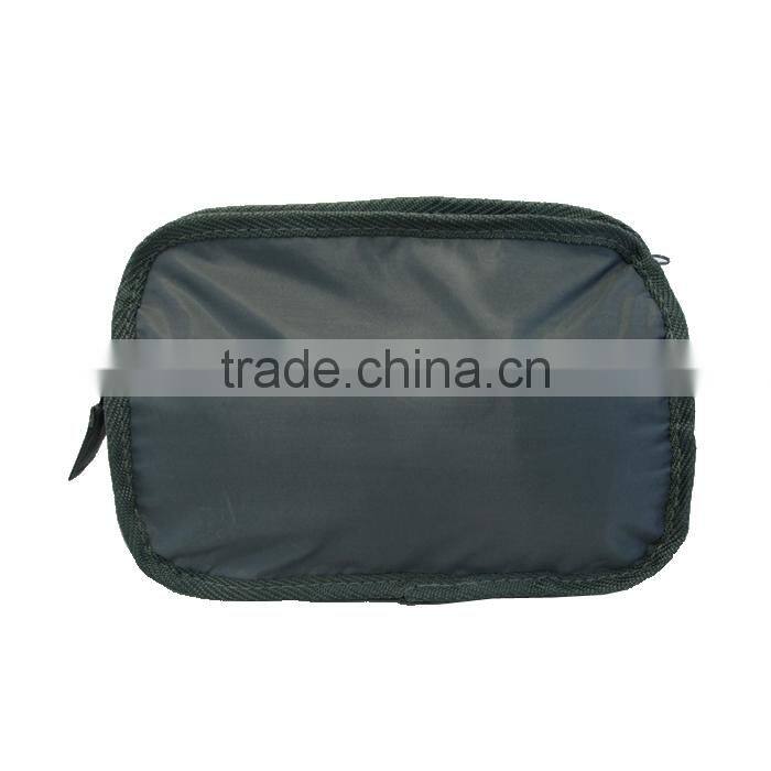 travel makeup vanity bag, foldable hanging cosmetic bag with ID Holder Back